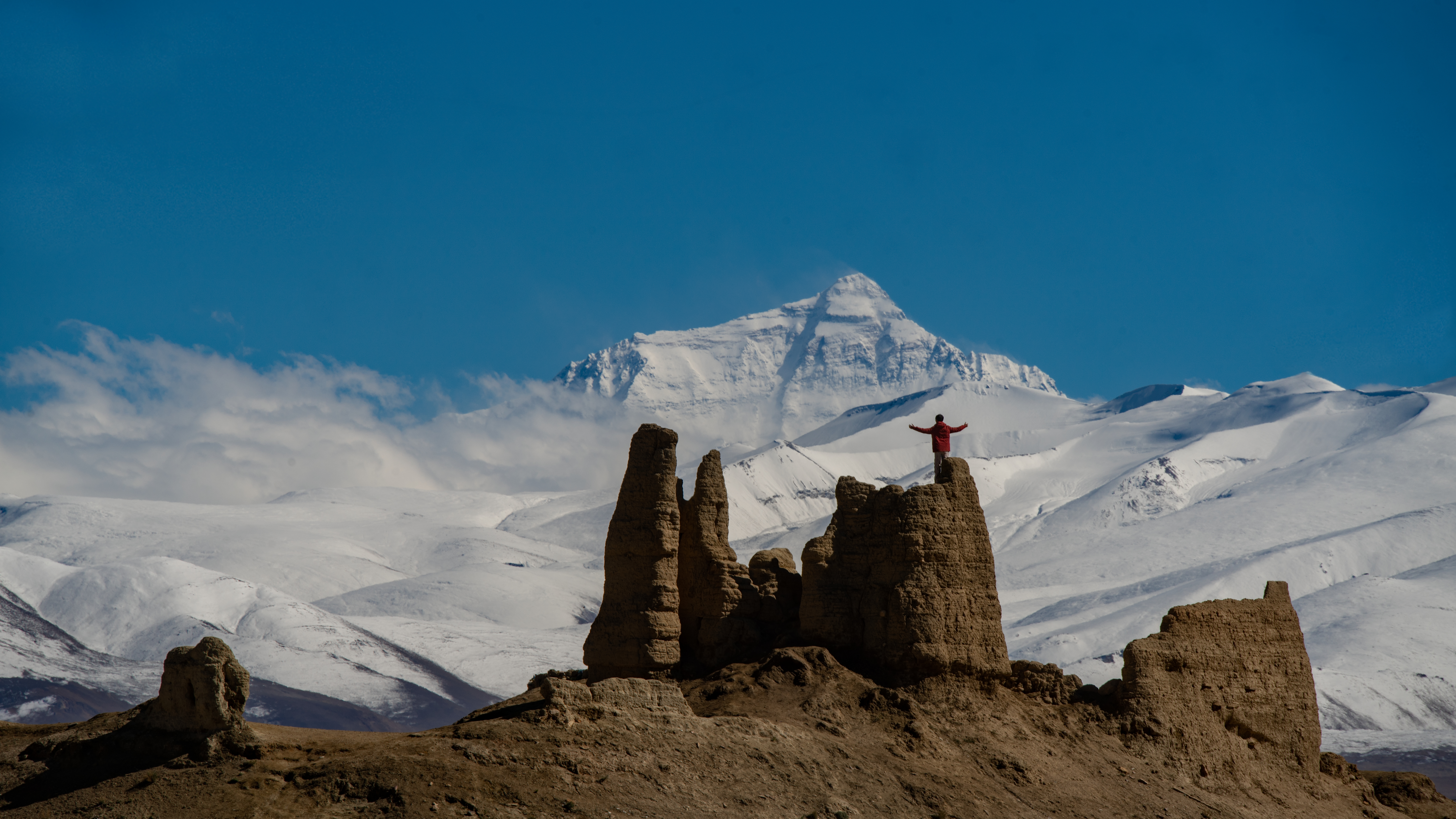 Mount Everest in Tibet